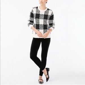 NWT J.Crew Stretch Velvet Leggings Black - Size M - Item AD246 $49.50